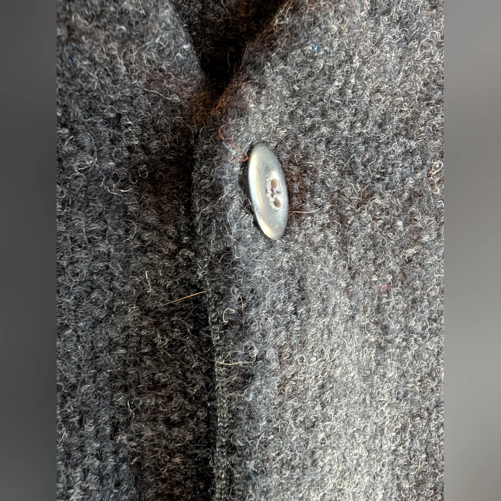 Vintage AKA Eddie Bauer Wool Sweater Vest Made In Australia Charcoal Grey